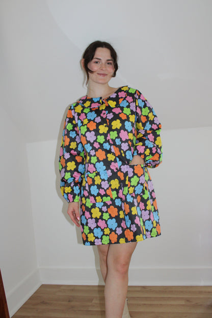 Long Sleeve Charlie Dress - Rainbow Garden