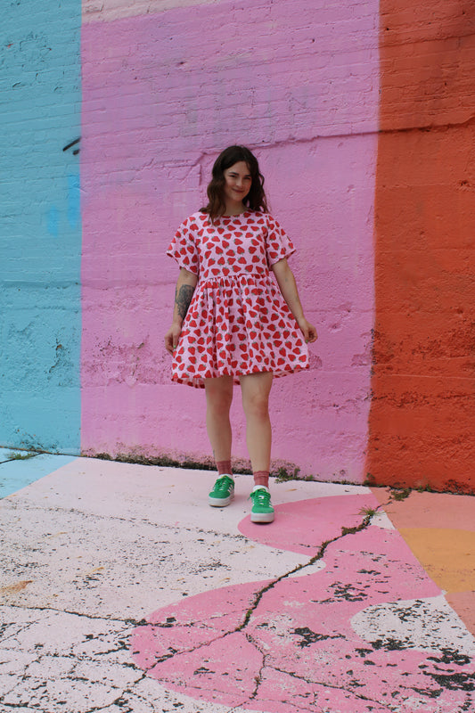 Junie Dress - Strawberry Patch