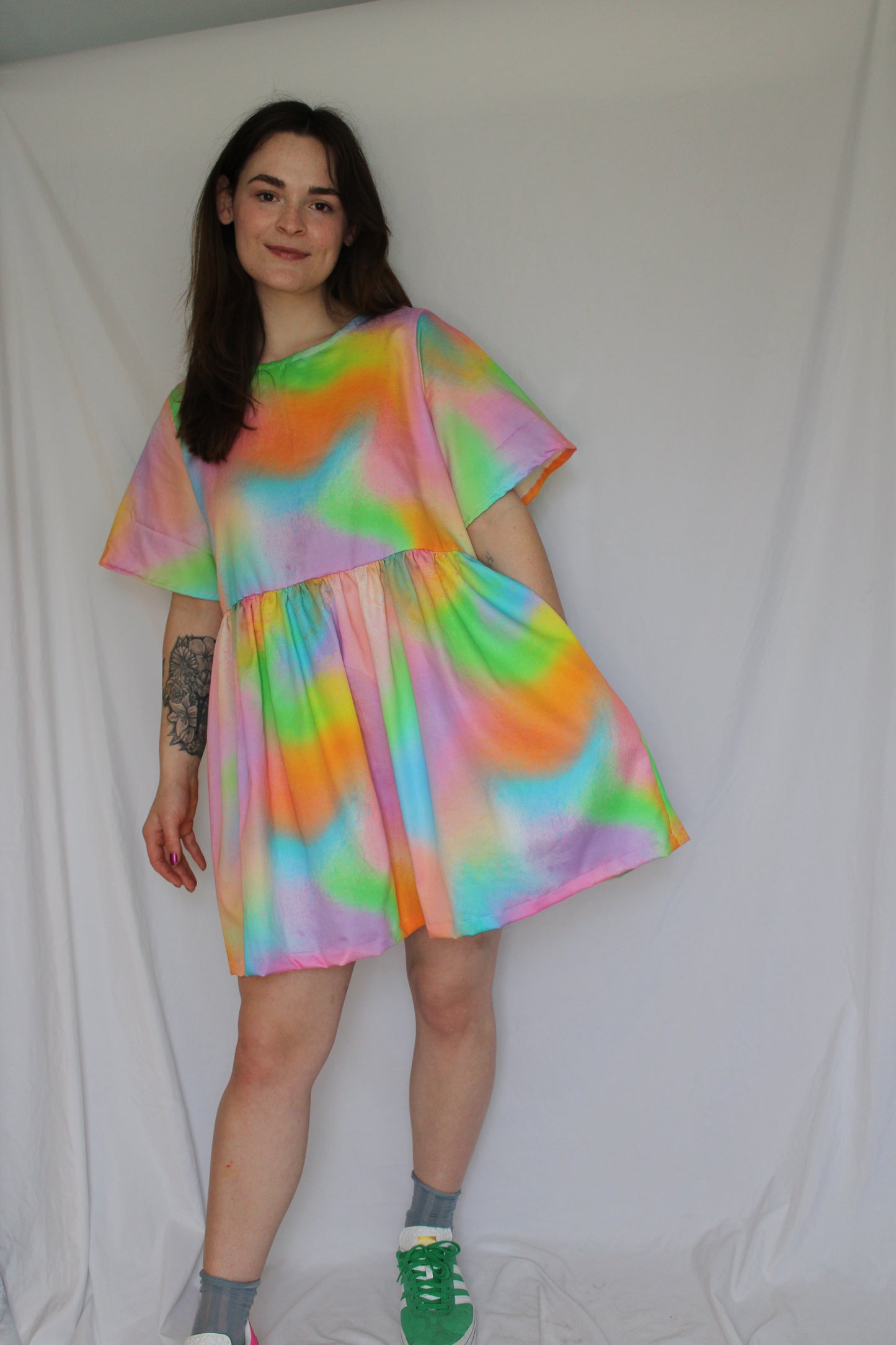 Junie Dress - Rainbow Sky