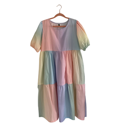 Faye Dress - Pastel Rainbow