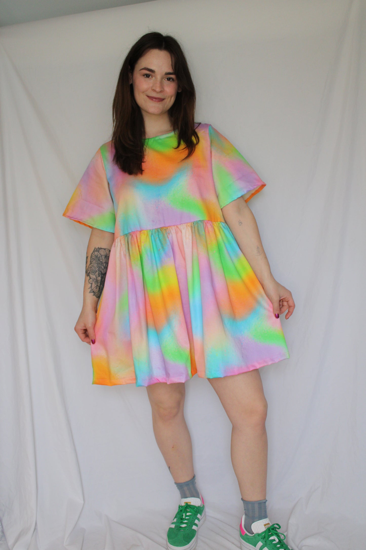 Junie Dress - Rainbow Sky