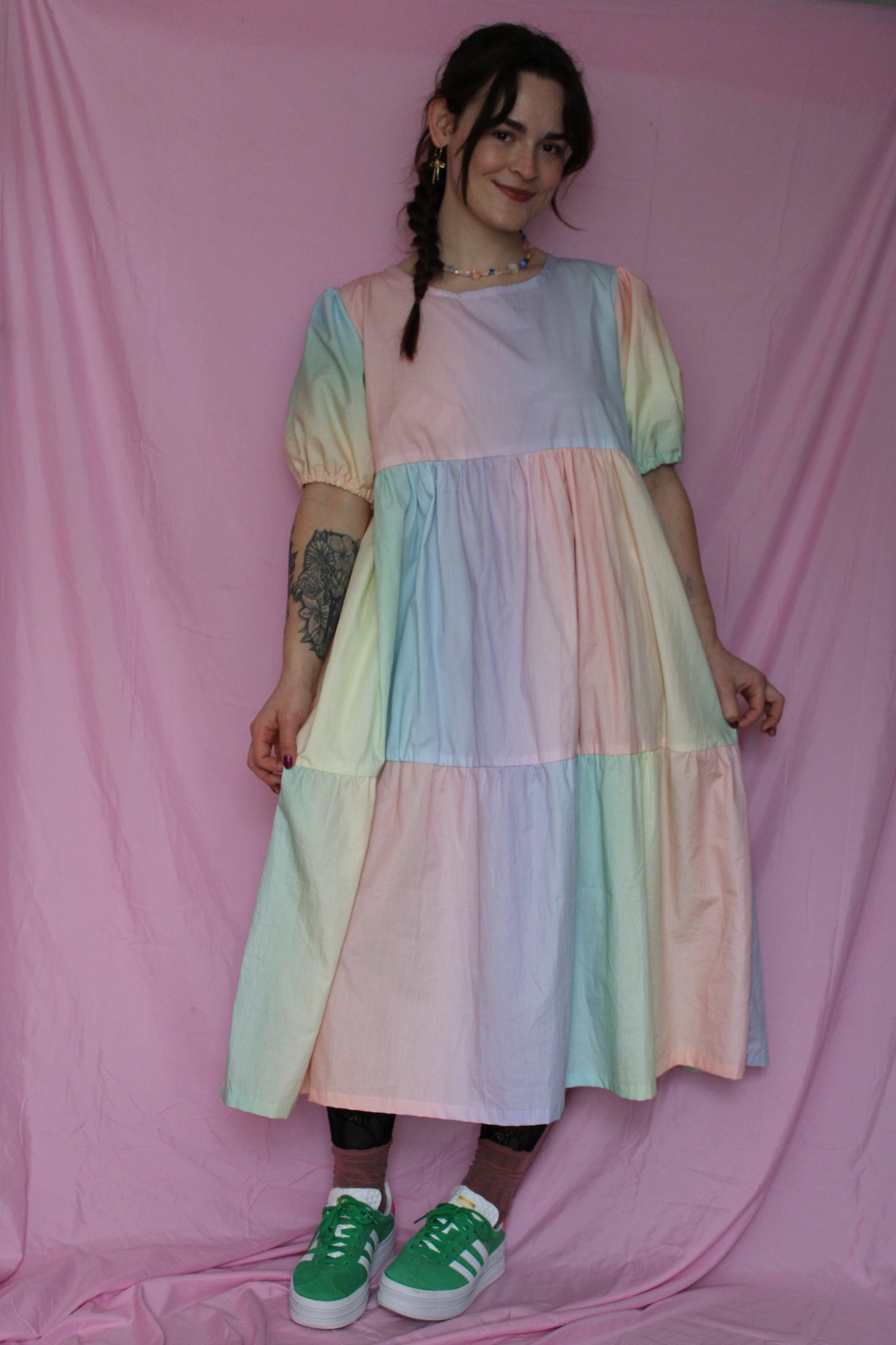 Faye Dress - Pastel Rainbow