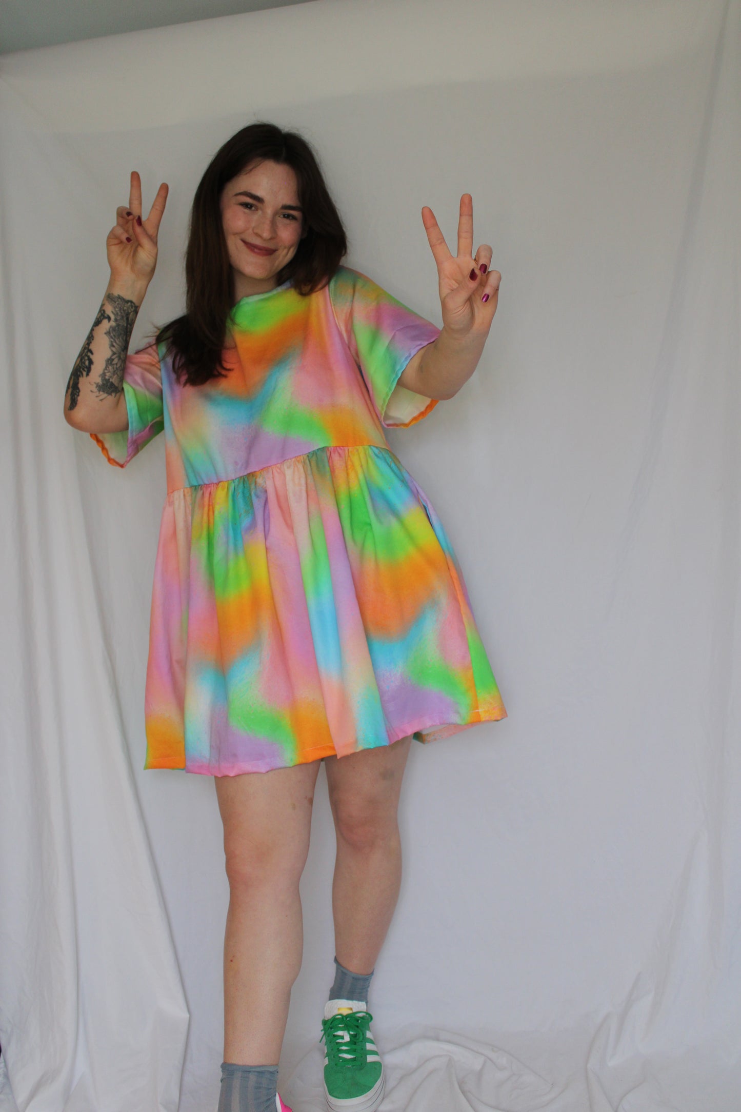 Junie Dress - Rainbow Sky