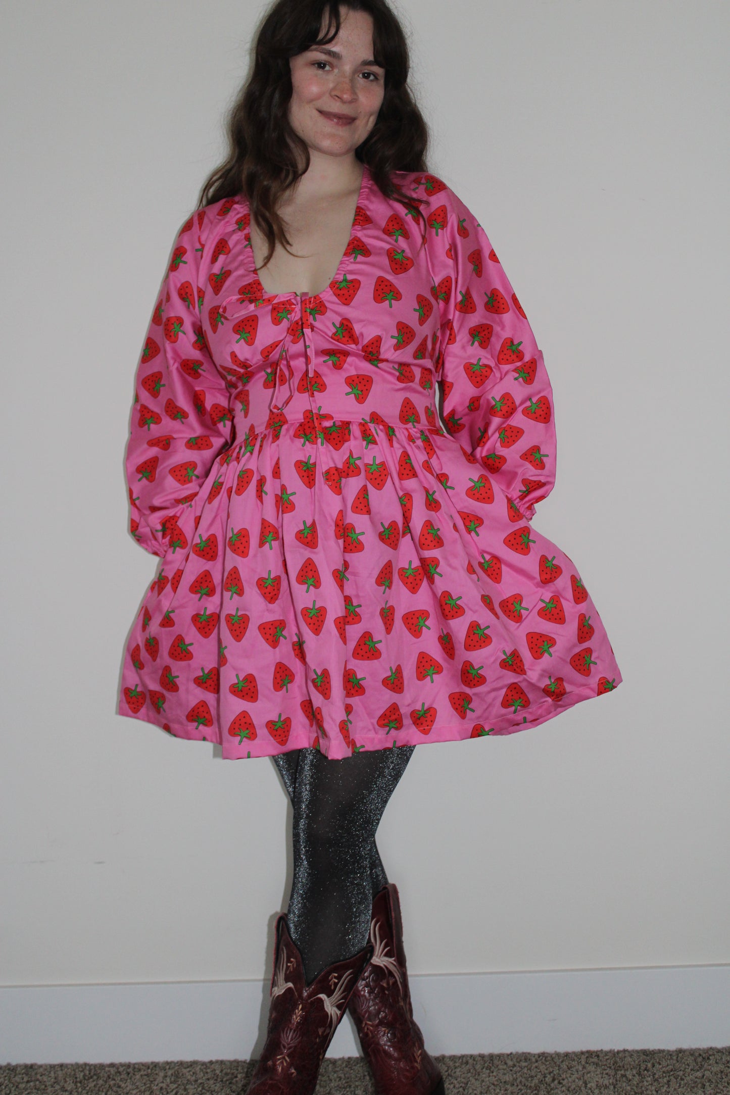 Stevie Dress | Strawberry Hearts