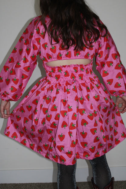 Stevie Dress | Strawberry Hearts