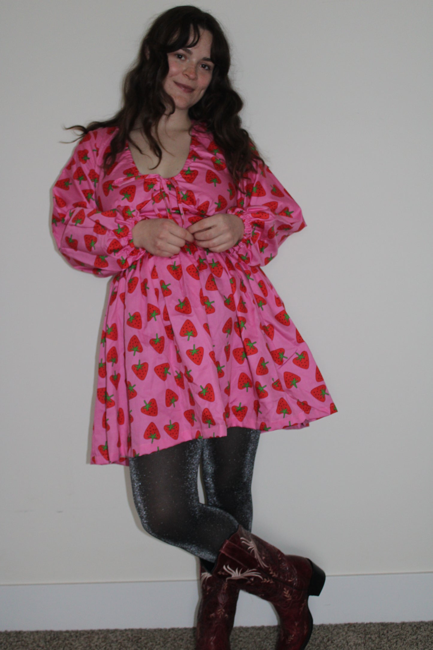 Stevie Dress | Strawberry Hearts